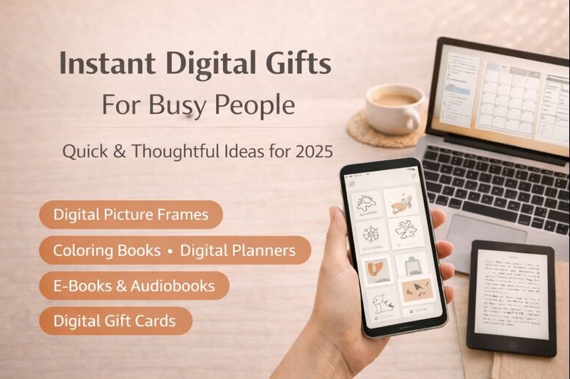 Read more about the article Instant Digital Gifts for Busy People (Quick & Thoughtful Ideas for 2025)
