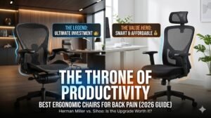 Read more about the article The Throne of Productivity: Best Ergonomic Chairs for Back Pain (2026 Guide)
