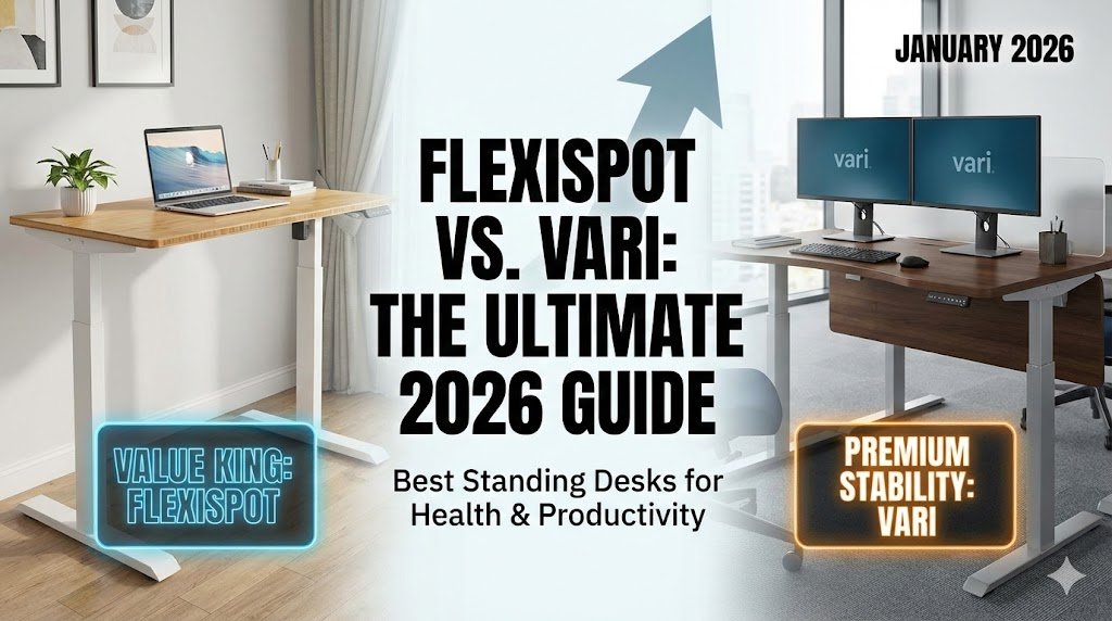 Read more about the article FlexiSpot vs. Vari: The Ultimate Standing Desk Guide for a Healthier 2026