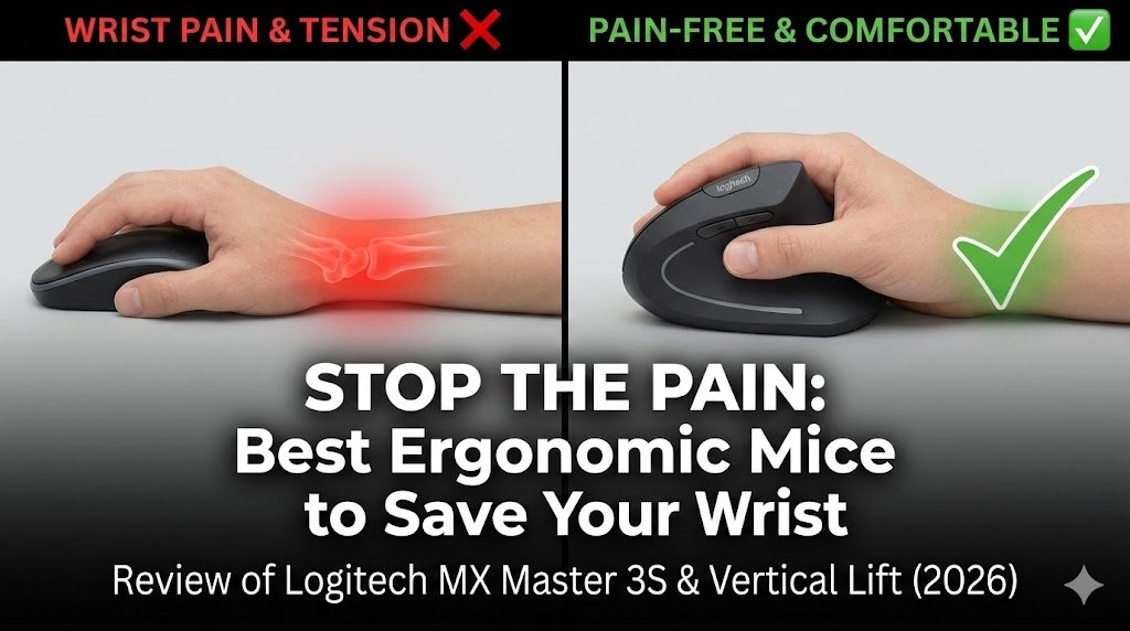 Read more about the article The Wrist Savior: Best Ergonomic Mice to Stop the Pain (2026)