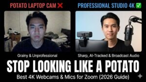 Read more about the article Stop Looking Like a Potato: Best 4K Webcams & Mics for Zoom (2026)