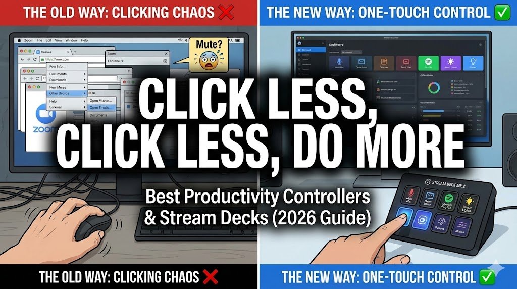 You are currently viewing The WFH Command Center: Best Productivity Controllers & Stream Decks (2026)
